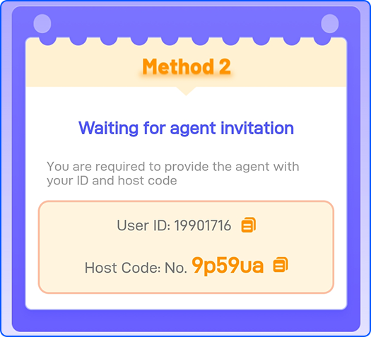  Invite host through User ID and Host Code