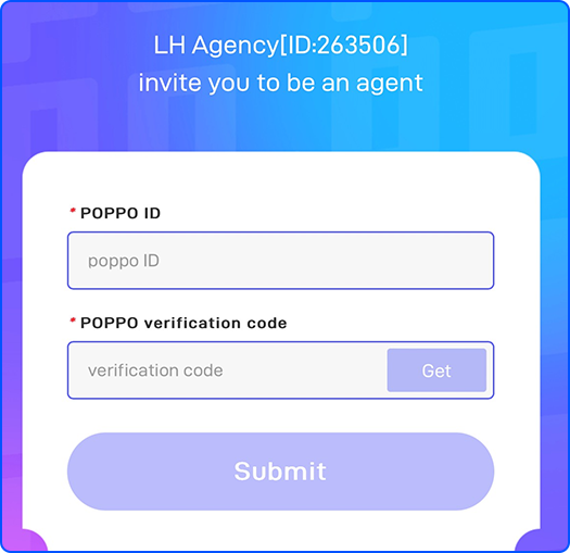 Check your profile and copy Poppo ID.