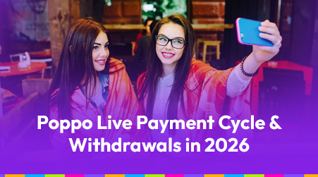 Poppo live payment cycle and withdrawals